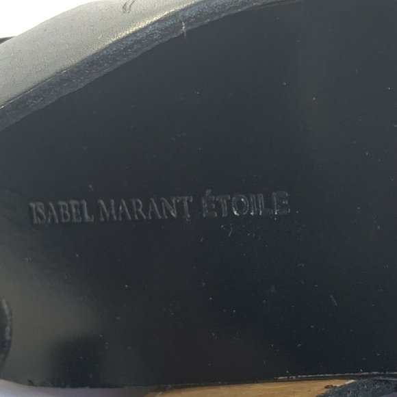 Isabel Marant Etoile Zia Leather Wooden sandal Sz5 - Picture 7 of 10